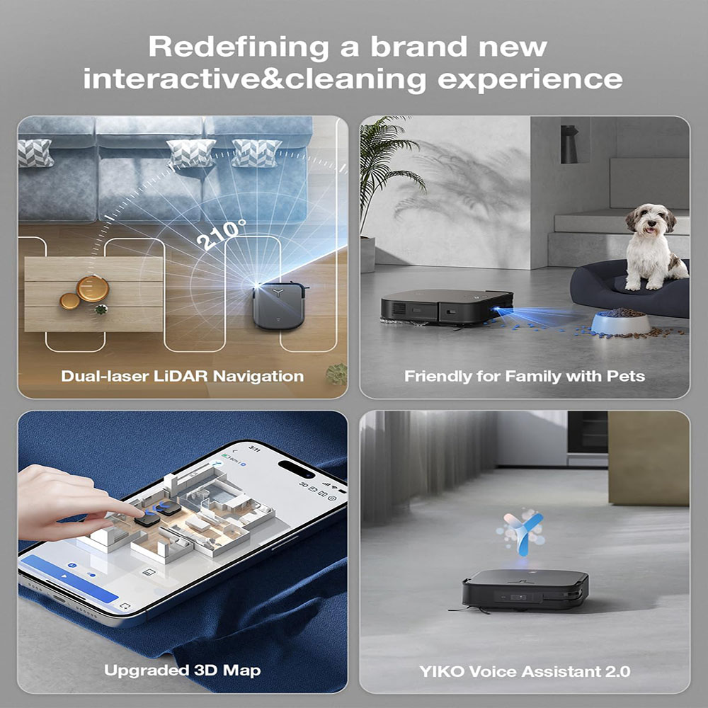 ECOVACS DEEBOT X2 Combo Robot Vacuum Cleaner and Mop