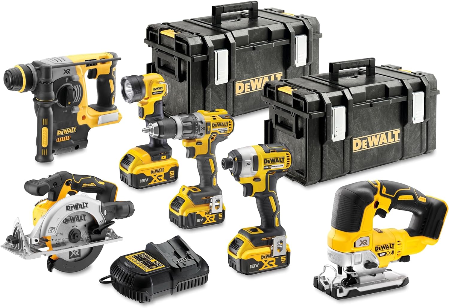 Dewalt DCK699M3T 6pcs. Battery combi set 3x 4.0Ah 18V