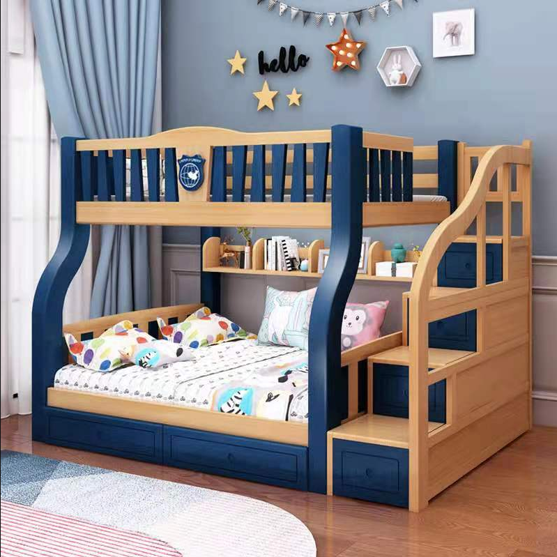 【Furniture】【BS】Twin Full Twin double over double Bunk Beds for Kids adult with Ladder