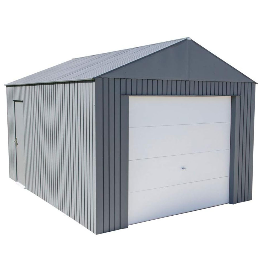 Sojag, Everest Galvalume Steel with Extra Tall Walls Garage Storage Building