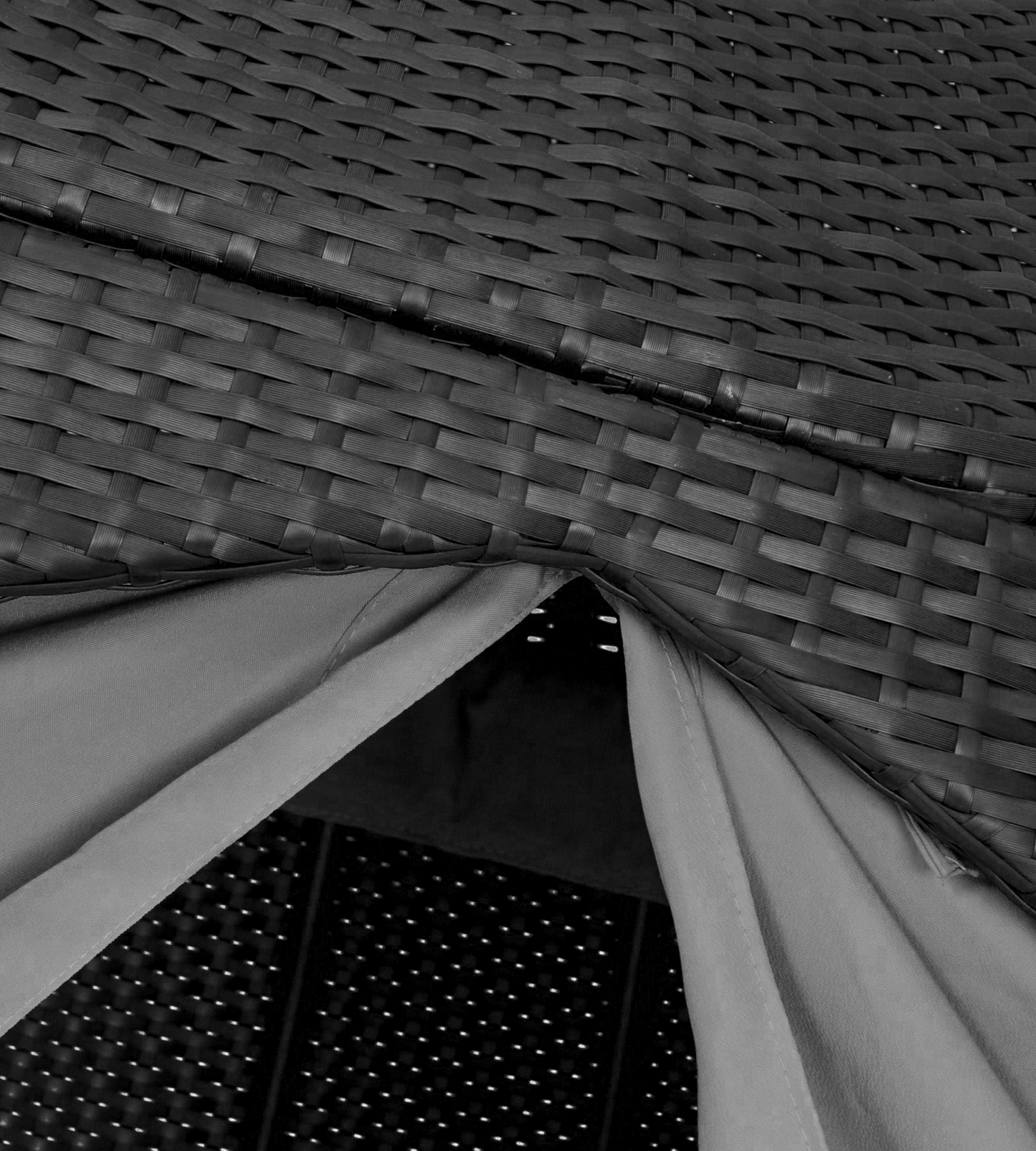 Vacation beach bed rattan bed terrace sun bed outdoor leisure birdcage sofa outdoor courtyard sun lounger