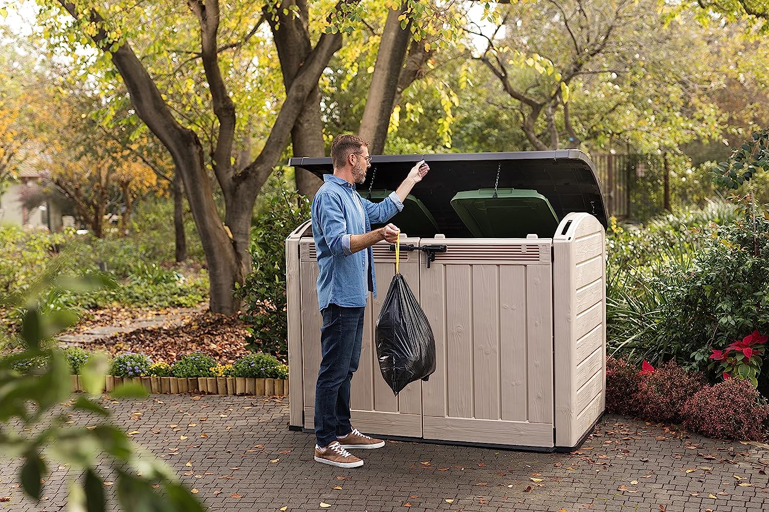 Keter Store It Out Ultra 2000L Bike Shed - Beige/Brown