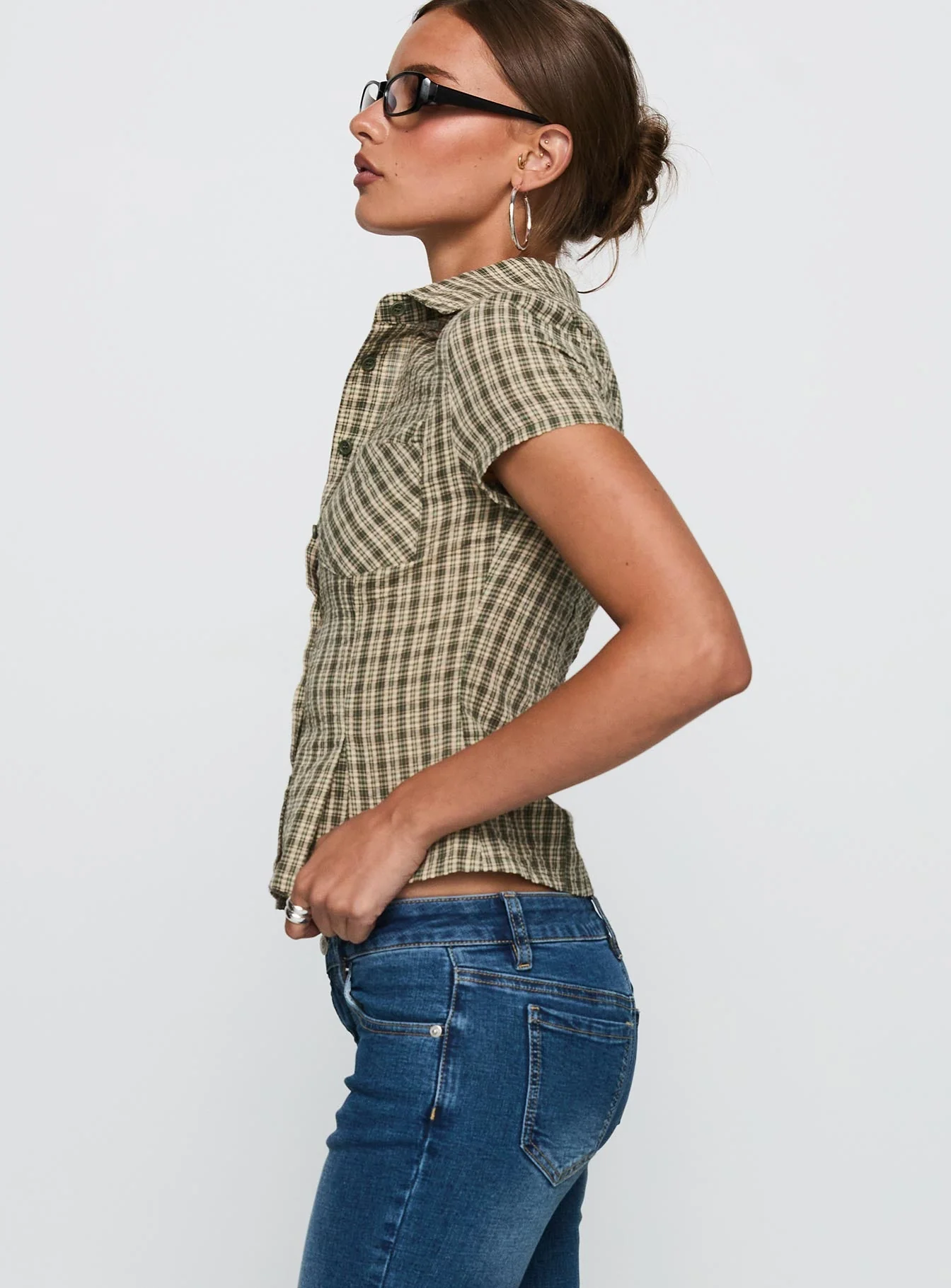 Alma Mater Top Green Check