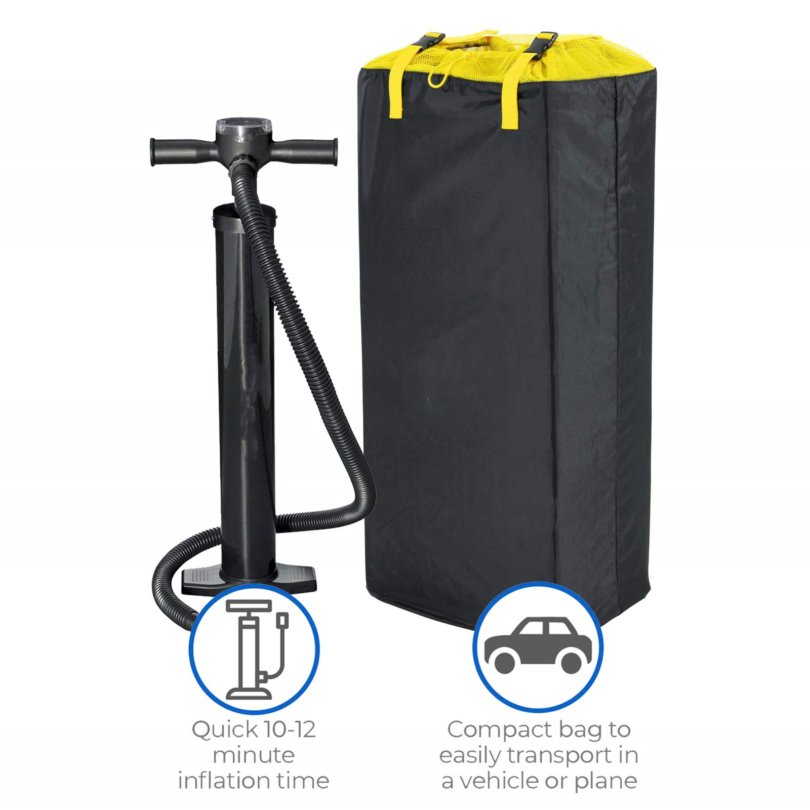 Hydro Force Oceana Inflatable Paddle Board, Kayak Conversion kit, SUP Board with Kayak Seatset with Carry Backpack, Pump, Paddle